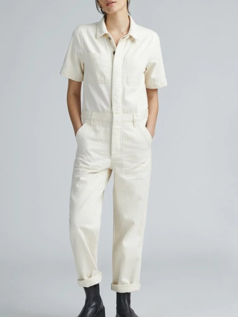 Everlane The Supersoft Jean Coverall size 6 worn twice